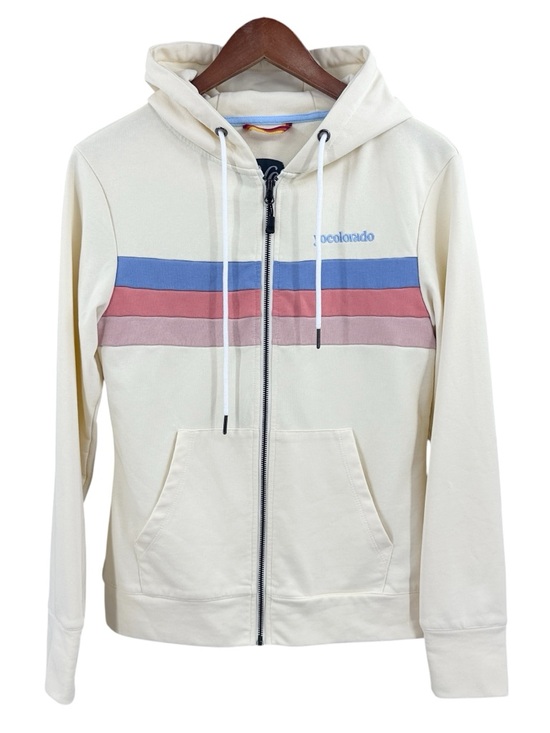 Yocolorado Tops - YOCOLORADO Four Stripe Hoodie Outdoor Zip Light Yellow